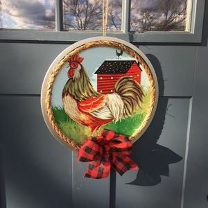Rooster door hanger